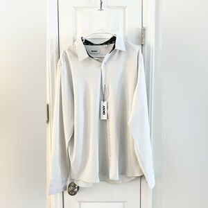 DKNY Men's White Shirt XL